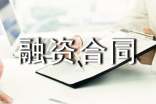 融资合同范本
